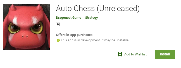 Auto Chess Mobile Version - Google Play Store Android launch